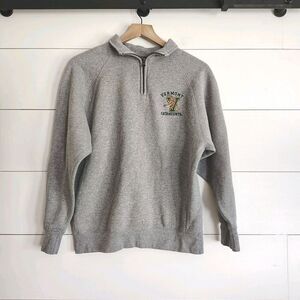 Women's Vermont Catamounts Quarter Zip Athleisure University Loungewear Small